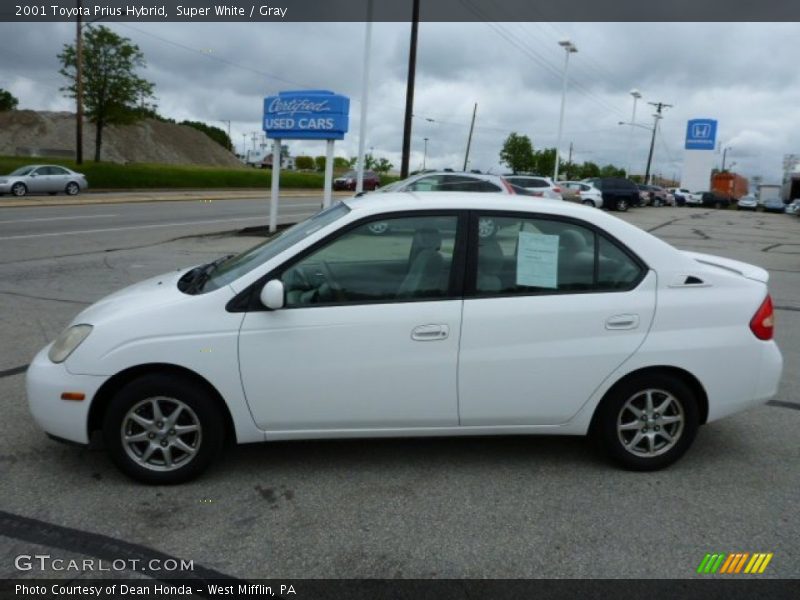 Super White / Gray 2001 Toyota Prius Hybrid