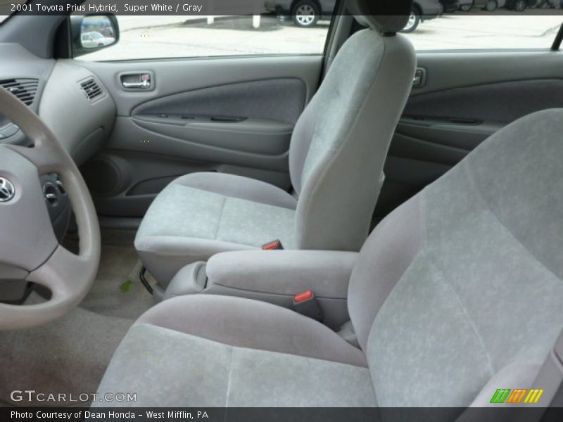 Super White / Gray 2001 Toyota Prius Hybrid