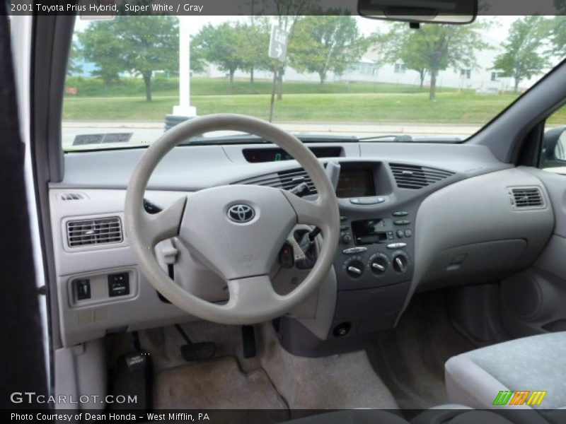 Super White / Gray 2001 Toyota Prius Hybrid