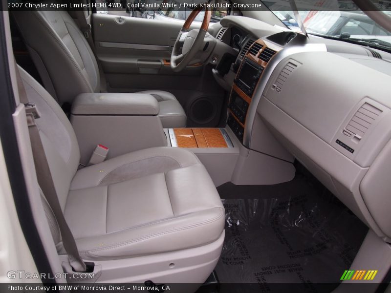 Cool Vanilla White / Dark Khaki/Light Graystone 2007 Chrysler Aspen Limited HEMI 4WD
