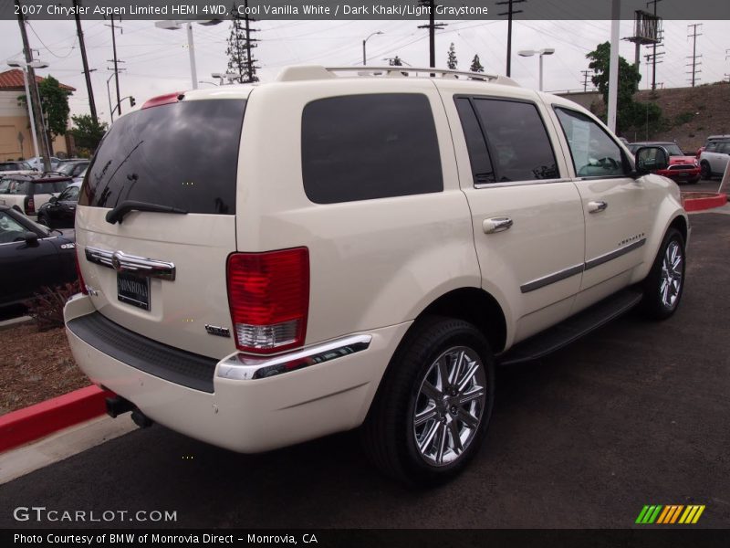 Cool Vanilla White / Dark Khaki/Light Graystone 2007 Chrysler Aspen Limited HEMI 4WD
