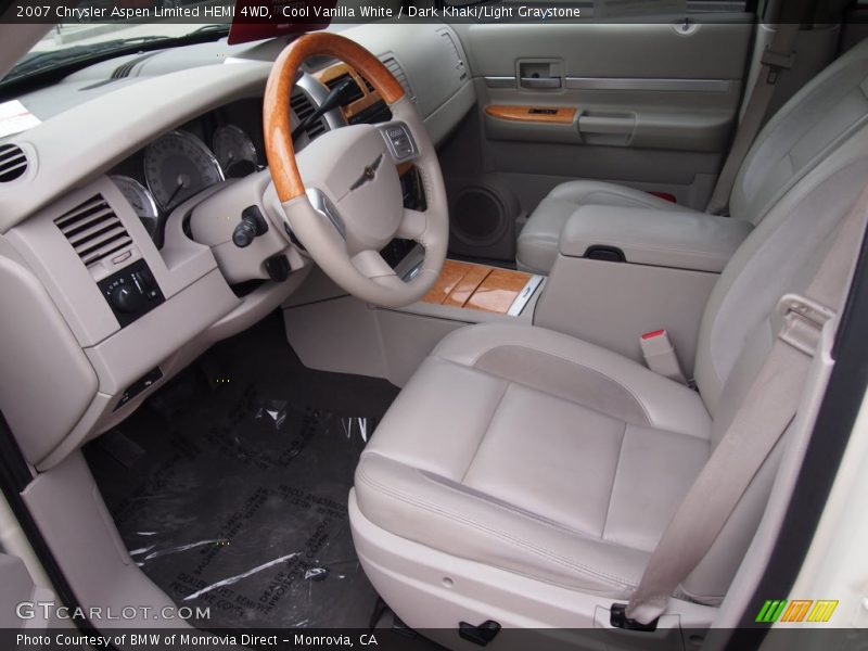Cool Vanilla White / Dark Khaki/Light Graystone 2007 Chrysler Aspen Limited HEMI 4WD