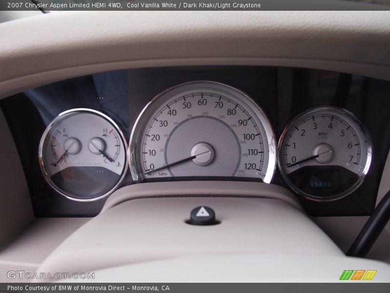 Cool Vanilla White / Dark Khaki/Light Graystone 2007 Chrysler Aspen Limited HEMI 4WD