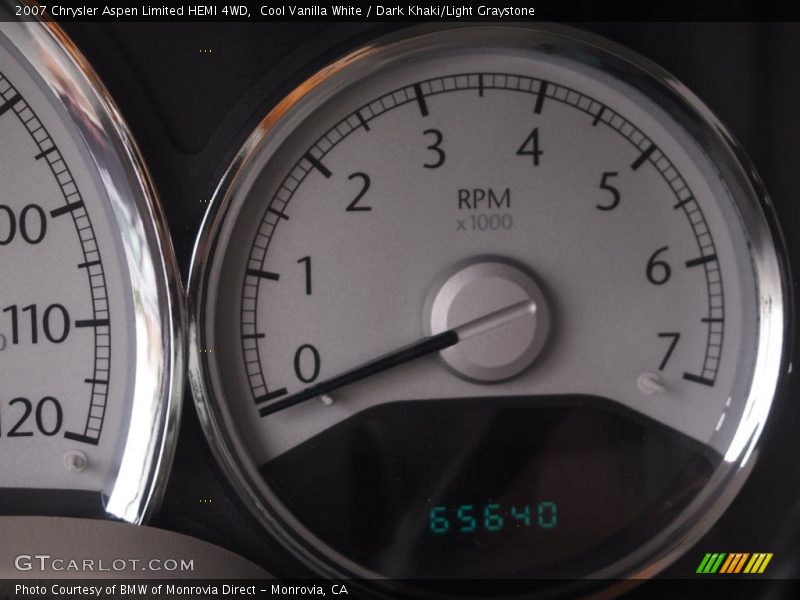 Cool Vanilla White / Dark Khaki/Light Graystone 2007 Chrysler Aspen Limited HEMI 4WD