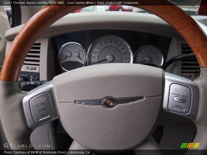 Cool Vanilla White / Dark Khaki/Light Graystone 2007 Chrysler Aspen Limited HEMI 4WD
