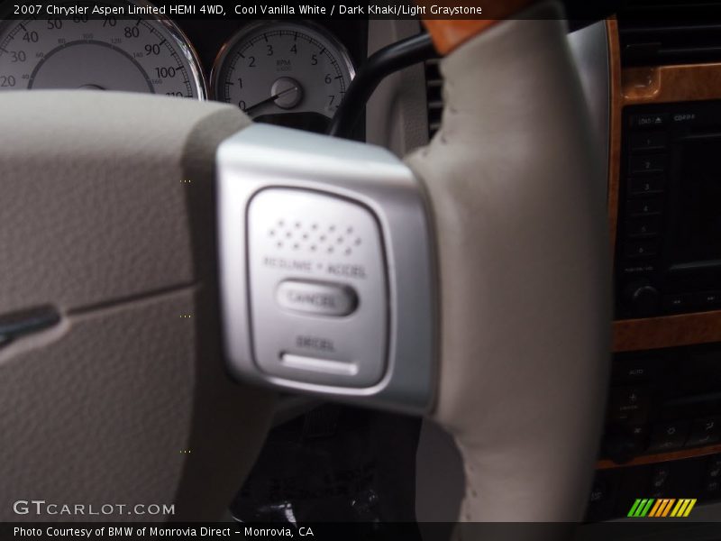 Cool Vanilla White / Dark Khaki/Light Graystone 2007 Chrysler Aspen Limited HEMI 4WD