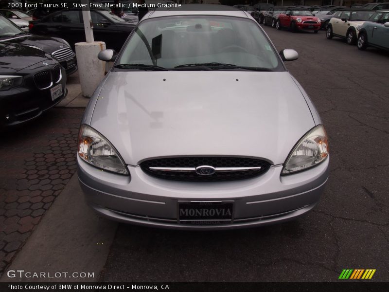 Silver Frost Metallic / Medium Graphite 2003 Ford Taurus SE