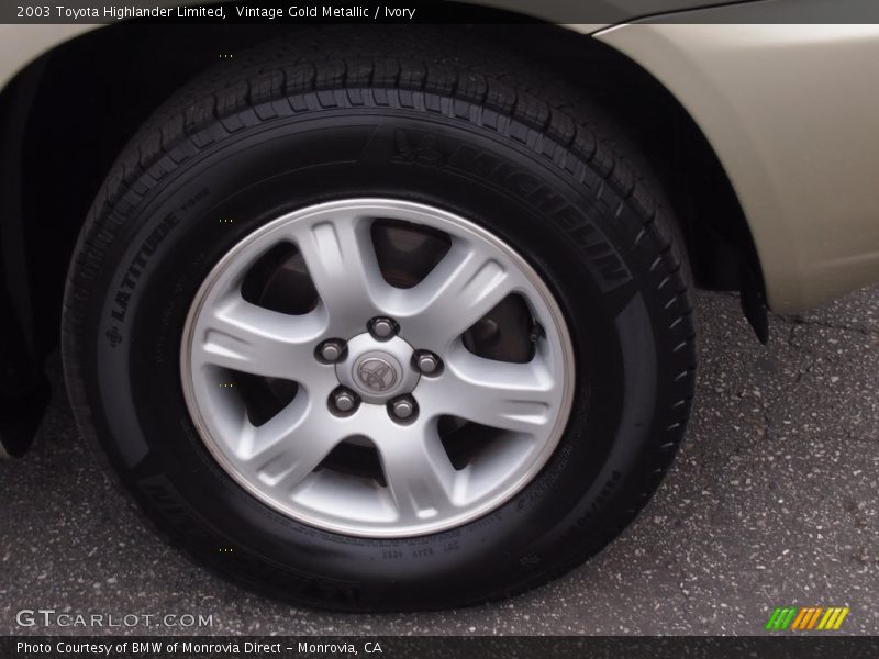 Vintage Gold Metallic / Ivory 2003 Toyota Highlander Limited