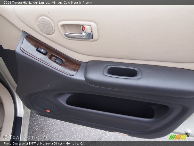 Vintage Gold Metallic / Ivory 2003 Toyota Highlander Limited