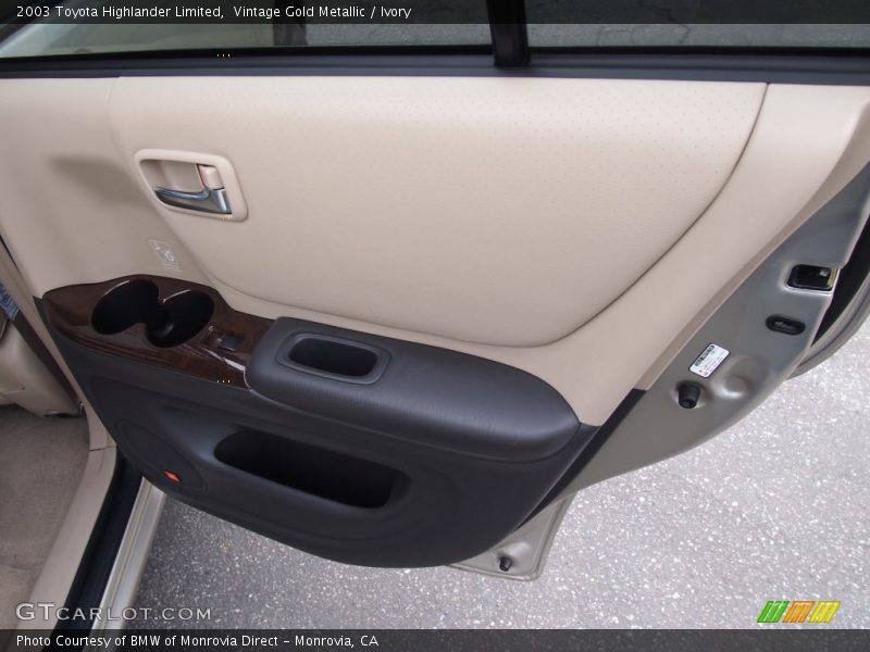 Vintage Gold Metallic / Ivory 2003 Toyota Highlander Limited