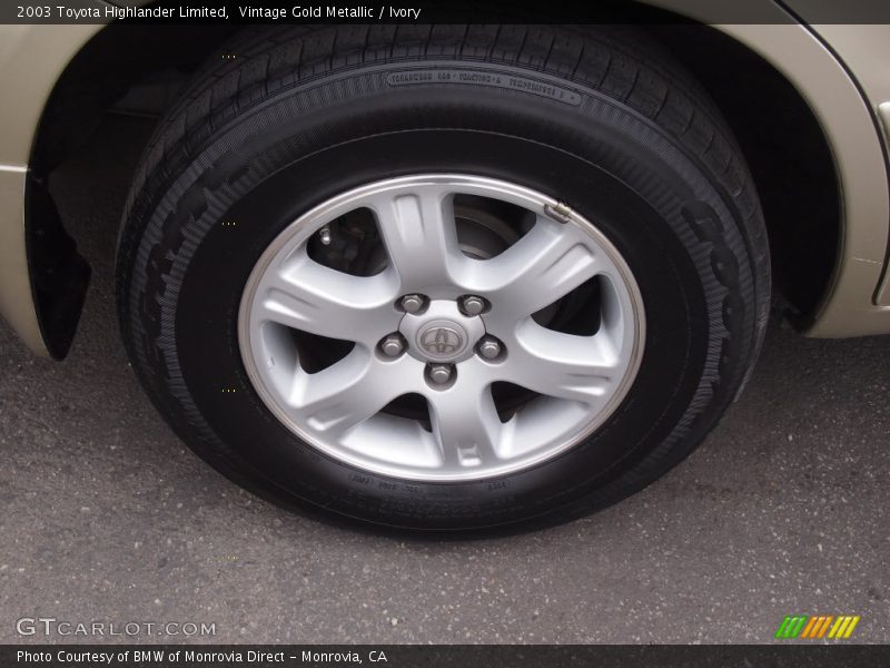 Vintage Gold Metallic / Ivory 2003 Toyota Highlander Limited