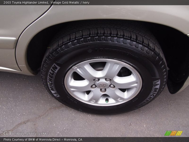 Vintage Gold Metallic / Ivory 2003 Toyota Highlander Limited