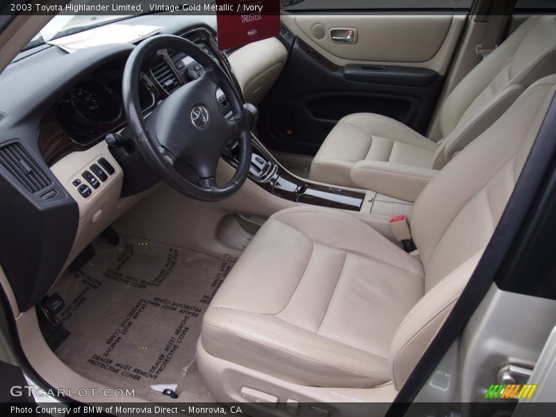 Vintage Gold Metallic / Ivory 2003 Toyota Highlander Limited