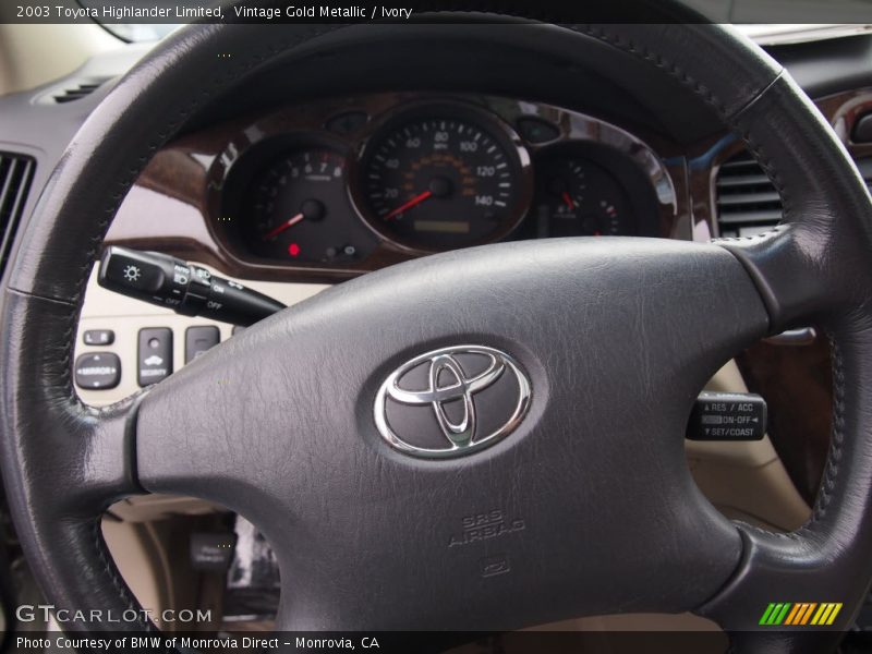 Vintage Gold Metallic / Ivory 2003 Toyota Highlander Limited