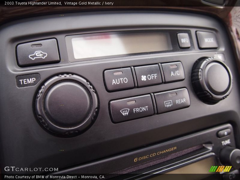 Vintage Gold Metallic / Ivory 2003 Toyota Highlander Limited