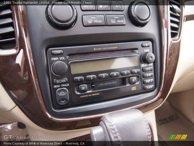 Vintage Gold Metallic / Ivory 2003 Toyota Highlander Limited