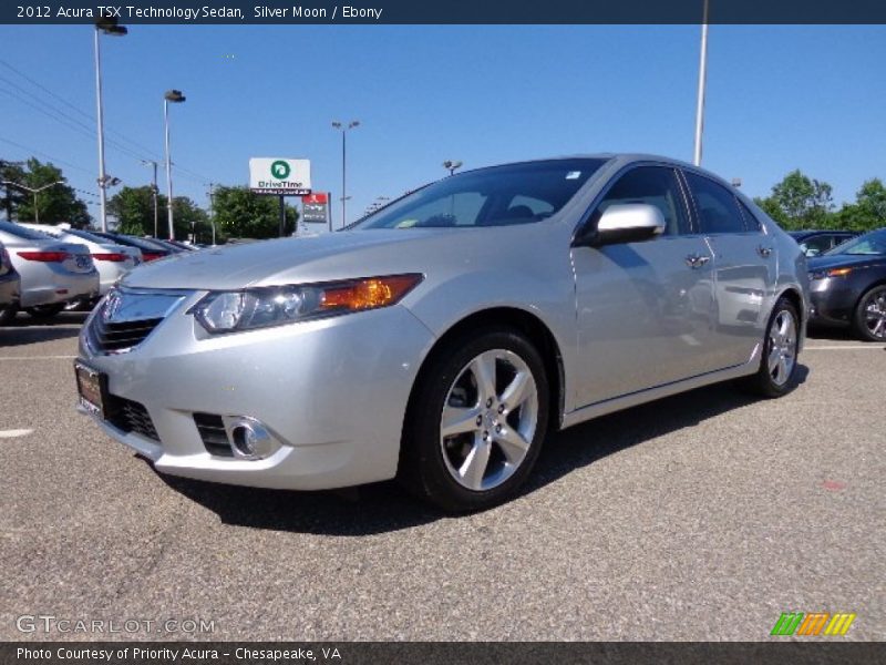 Silver Moon / Ebony 2012 Acura TSX Technology Sedan