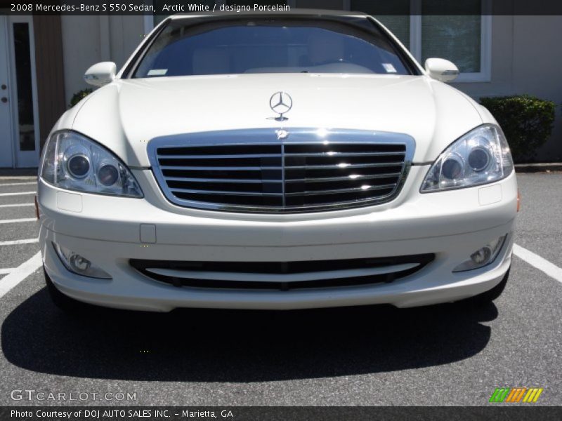 Arctic White / designo Porcelain 2008 Mercedes-Benz S 550 Sedan