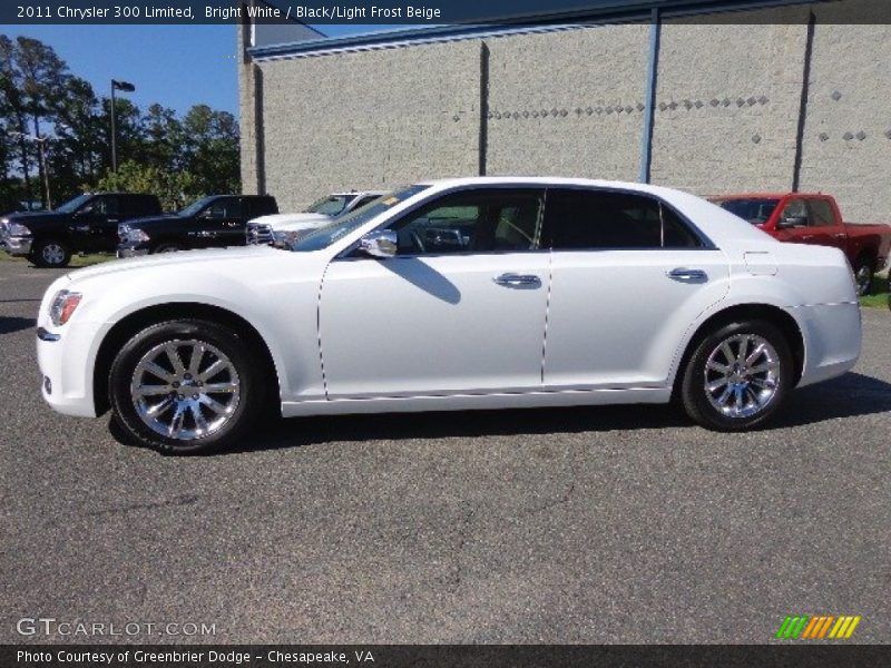 Bright White / Black/Light Frost Beige 2011 Chrysler 300 Limited