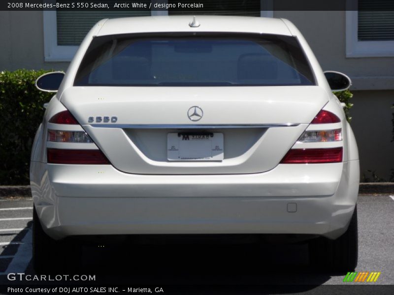 Arctic White / designo Porcelain 2008 Mercedes-Benz S 550 Sedan