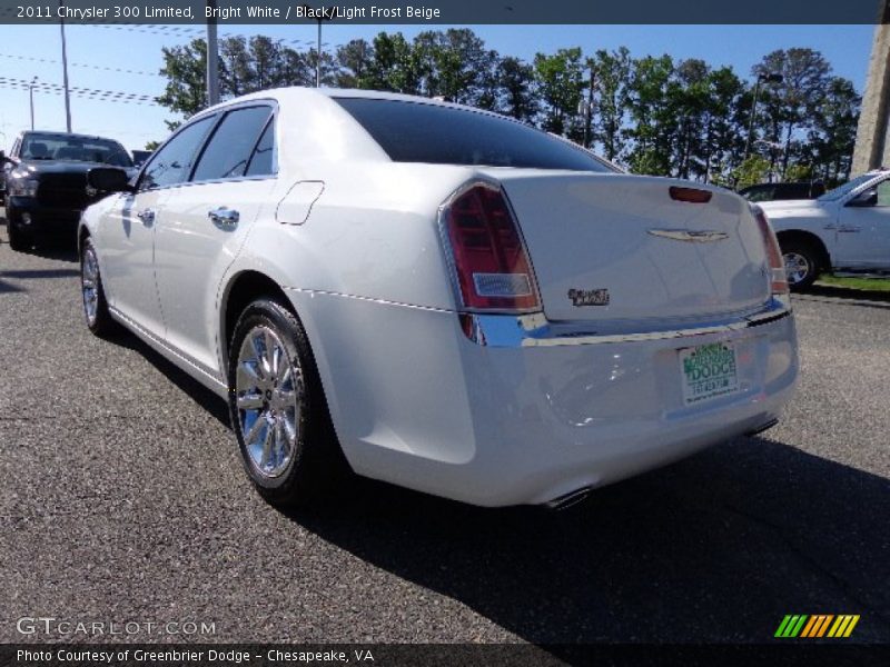 Bright White / Black/Light Frost Beige 2011 Chrysler 300 Limited