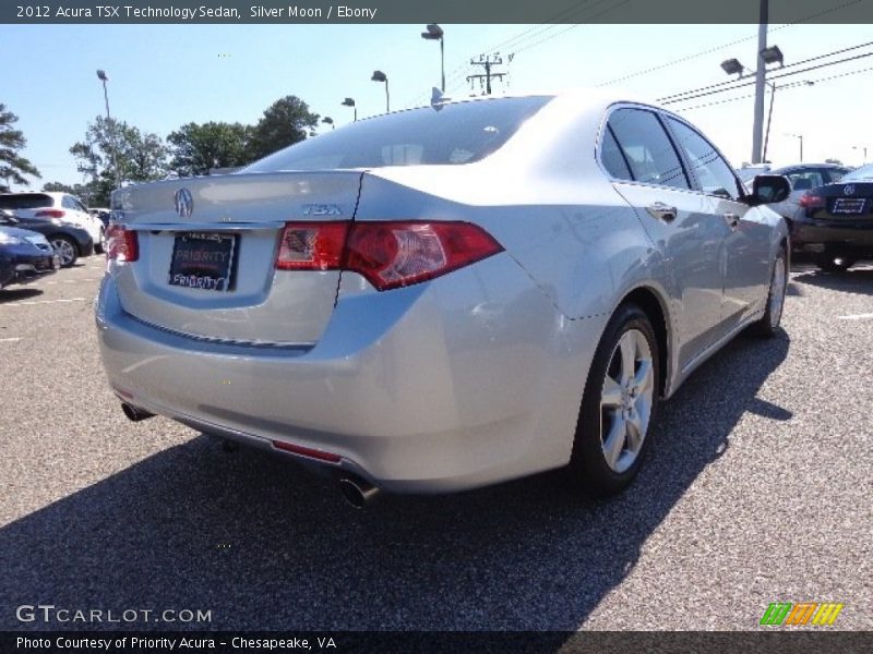 Silver Moon / Ebony 2012 Acura TSX Technology Sedan