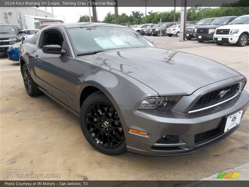 Sterling Gray / Charcoal Black 2014 Ford Mustang V6 Coupe