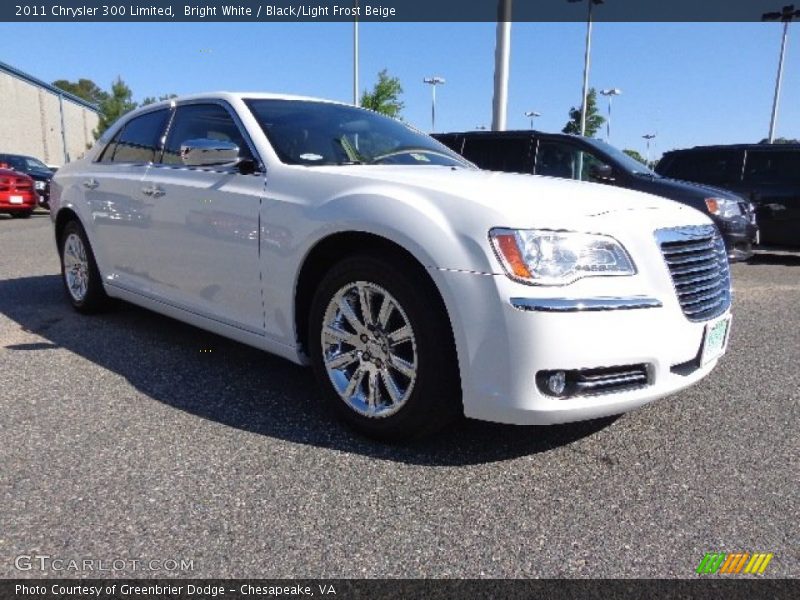 Bright White / Black/Light Frost Beige 2011 Chrysler 300 Limited