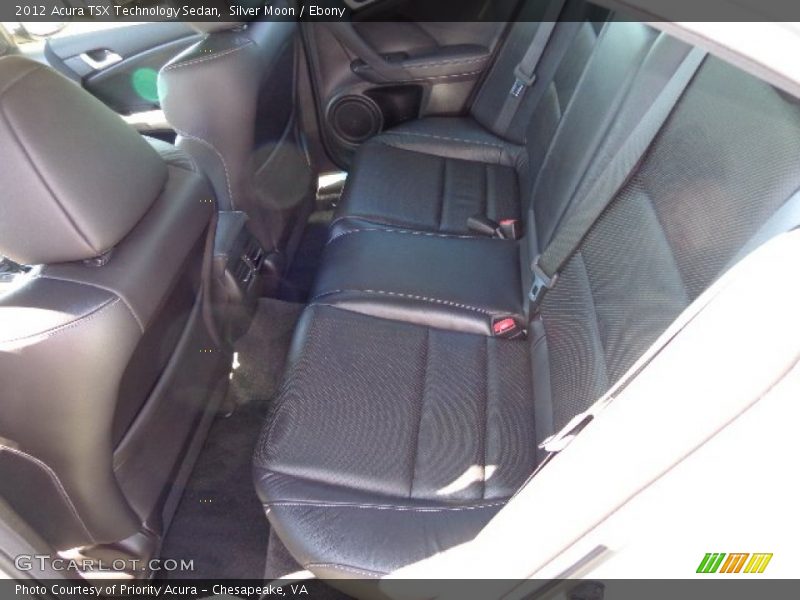 Silver Moon / Ebony 2012 Acura TSX Technology Sedan