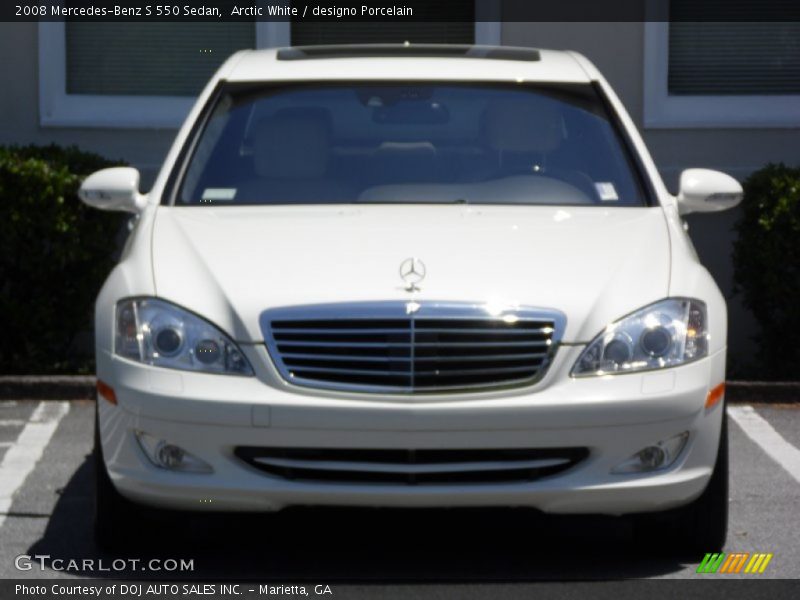 Arctic White / designo Porcelain 2008 Mercedes-Benz S 550 Sedan