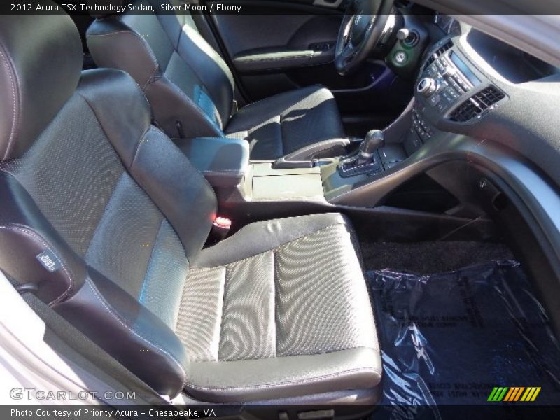 Silver Moon / Ebony 2012 Acura TSX Technology Sedan