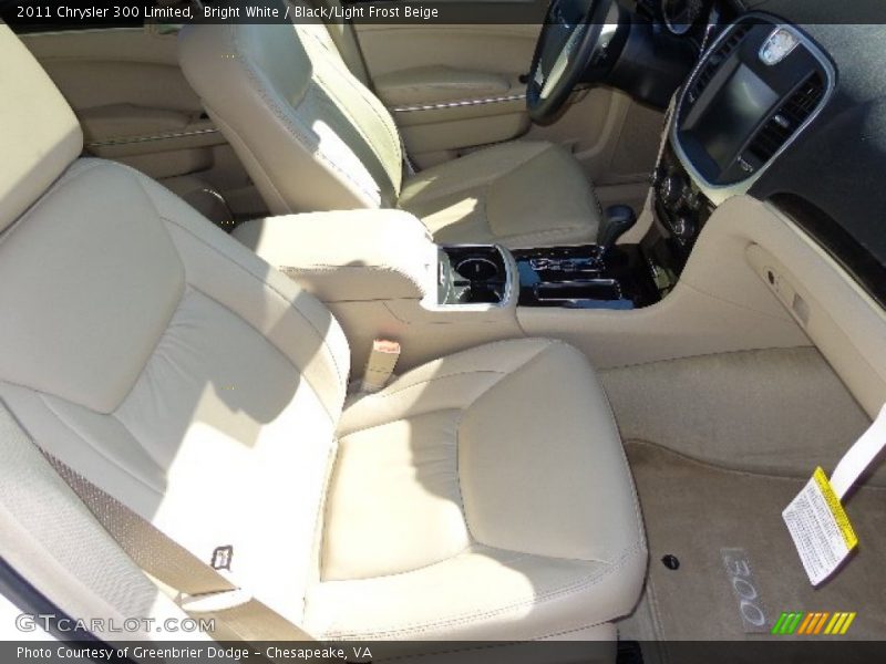 Bright White / Black/Light Frost Beige 2011 Chrysler 300 Limited