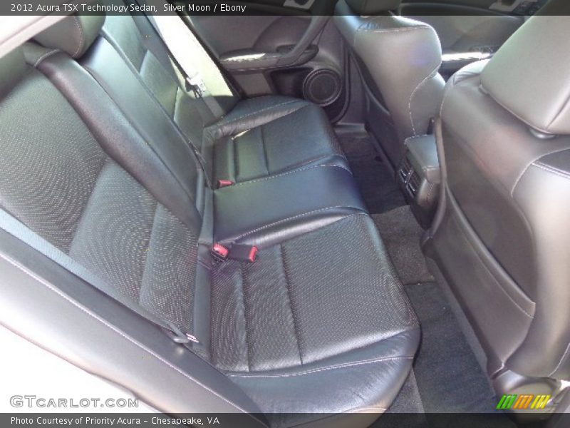 Silver Moon / Ebony 2012 Acura TSX Technology Sedan