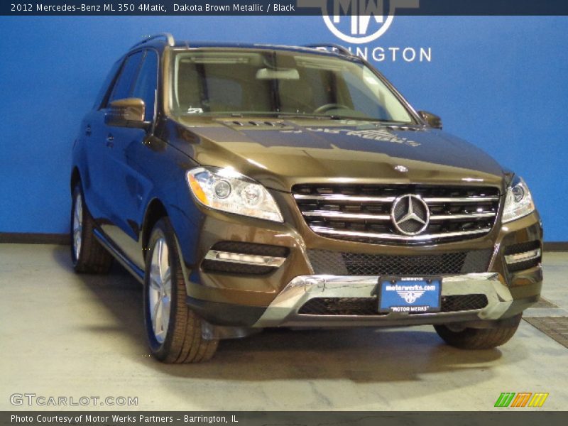 Dakota Brown Metallic / Black 2012 Mercedes-Benz ML 350 4Matic