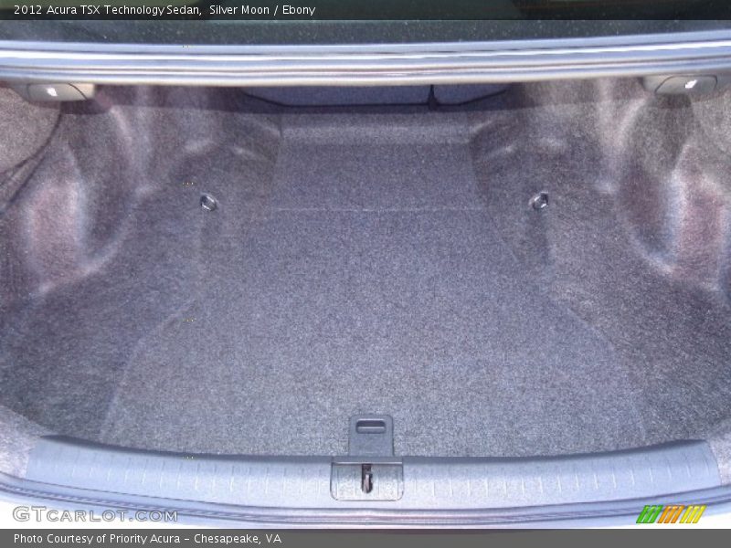 Silver Moon / Ebony 2012 Acura TSX Technology Sedan