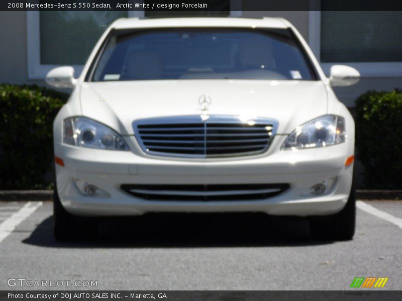 Arctic White / designo Porcelain 2008 Mercedes-Benz S 550 Sedan