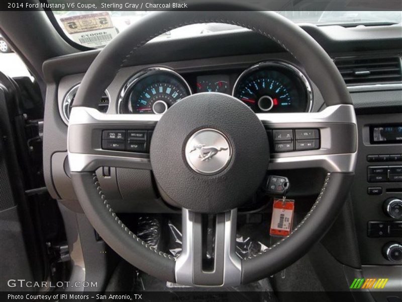 Sterling Gray / Charcoal Black 2014 Ford Mustang V6 Coupe