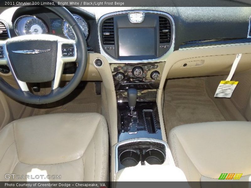 Bright White / Black/Light Frost Beige 2011 Chrysler 300 Limited