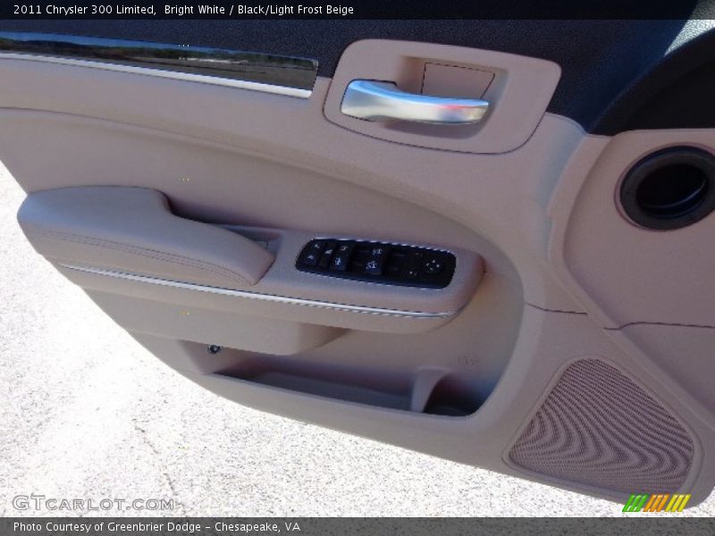Bright White / Black/Light Frost Beige 2011 Chrysler 300 Limited