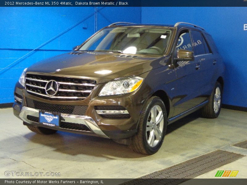 Dakota Brown Metallic / Black 2012 Mercedes-Benz ML 350 4Matic
