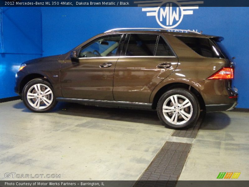 Dakota Brown Metallic / Black 2012 Mercedes-Benz ML 350 4Matic