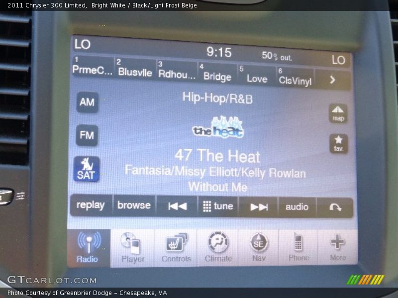 Bright White / Black/Light Frost Beige 2011 Chrysler 300 Limited