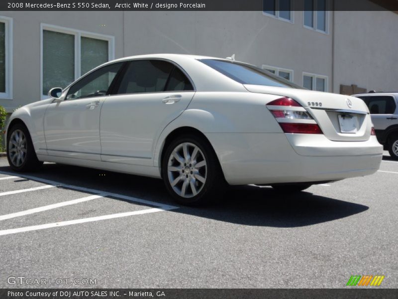 Arctic White / designo Porcelain 2008 Mercedes-Benz S 550 Sedan