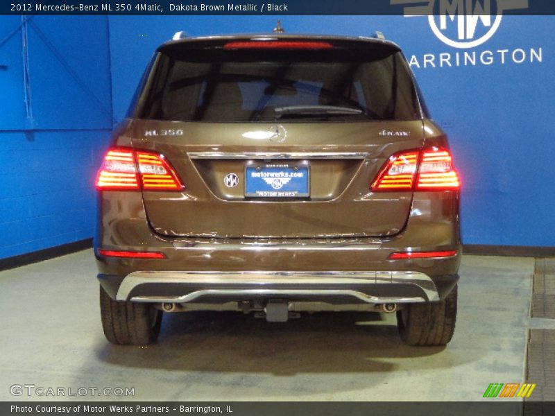 Dakota Brown Metallic / Black 2012 Mercedes-Benz ML 350 4Matic