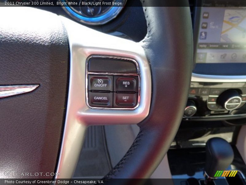 Bright White / Black/Light Frost Beige 2011 Chrysler 300 Limited
