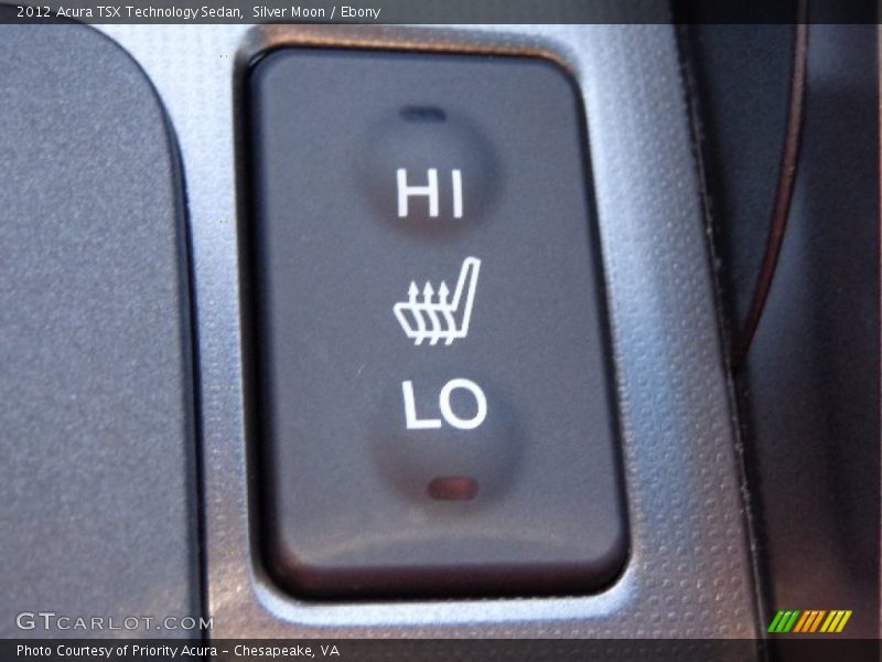 Silver Moon / Ebony 2012 Acura TSX Technology Sedan