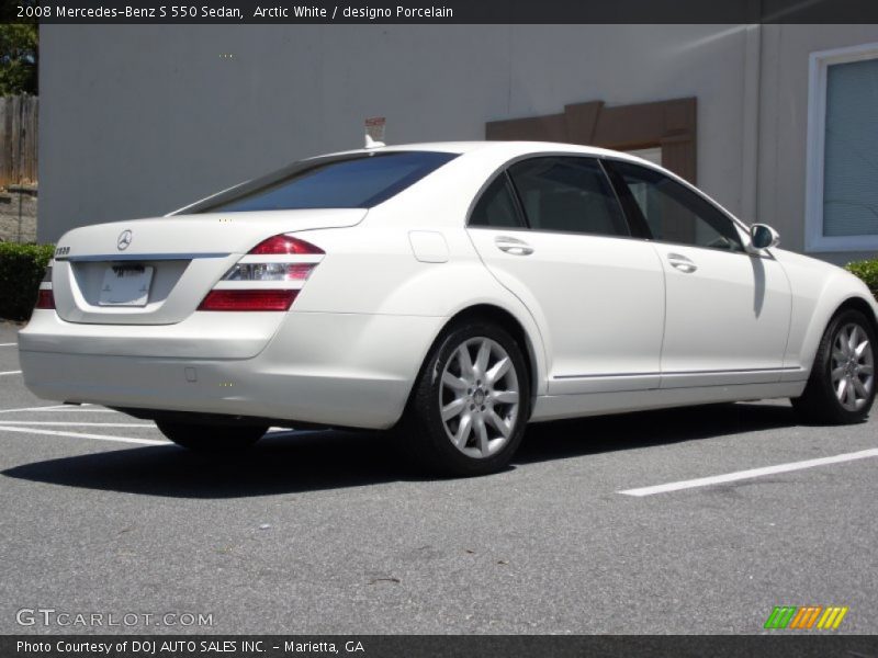 Arctic White / designo Porcelain 2008 Mercedes-Benz S 550 Sedan