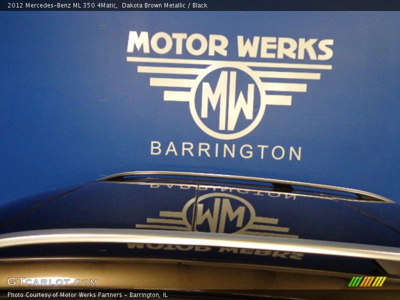 Dakota Brown Metallic / Black 2012 Mercedes-Benz ML 350 4Matic