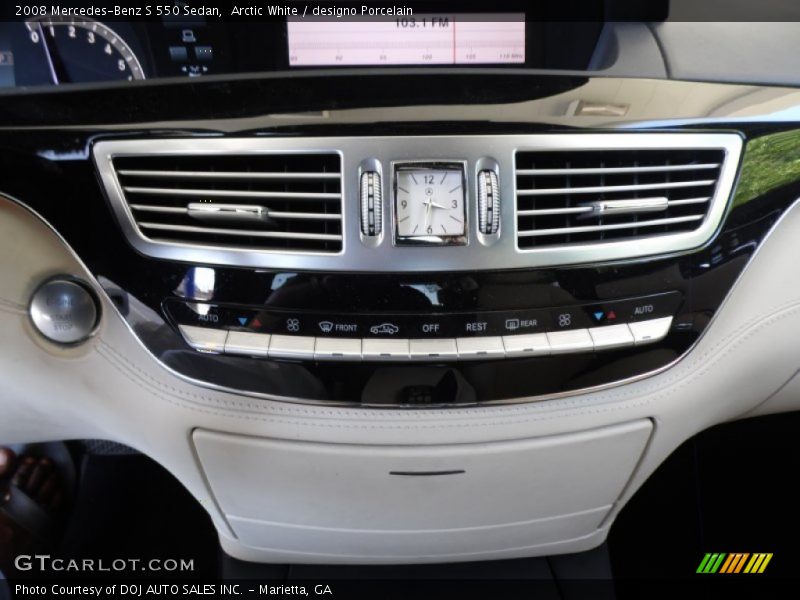 Arctic White / designo Porcelain 2008 Mercedes-Benz S 550 Sedan
