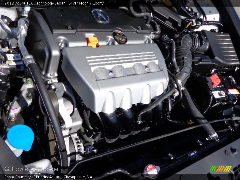 Silver Moon / Ebony 2012 Acura TSX Technology Sedan